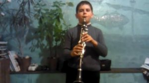 Игра на  кларнете  народная  песня