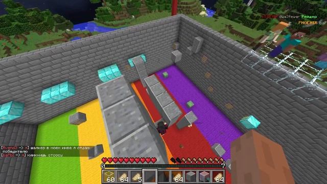 10 ЧЕЛОВЕК ПРОХОДИТ 5 УРОВНЕЙ ПАРКУРА ЗА 6000Р в МАЙНКРАФТ! смотреть онлайн