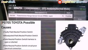 P0705 Toyota Camry Transmission Range Sensor Circuit Input(PRNDL)Mughal Auto Electrician✔️
