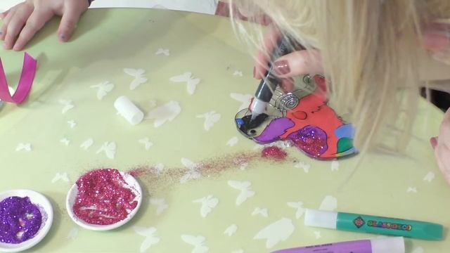 Создаем витражи. Раскрашиваем собачку и сову витражными красками "Морской конек", Amos, Glass deco. смотреть онлайн