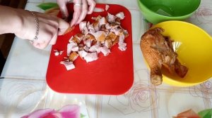 Суп с сырком дружба и копчёной курицей
