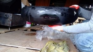 Как снять порошковую краску с помощью бензина