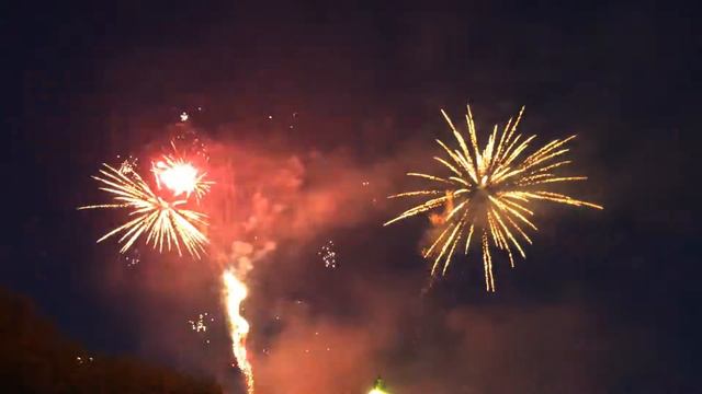 фейерверк на день города Бокситогорска 2014