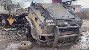 Каменка после боёв. Уничтоженная и брошенная техника ВСУ, 2022 г.