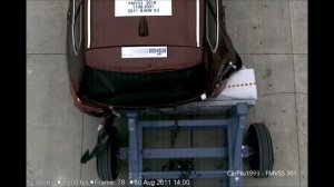 2011-2017 BMW X3 (F25) FMVSS 301 Rear Crash Test (50 Mph)