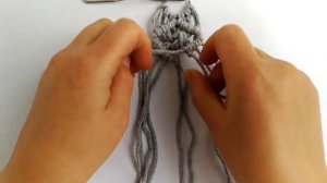Macrame / Макраме для начинающих / Брелок своими руками