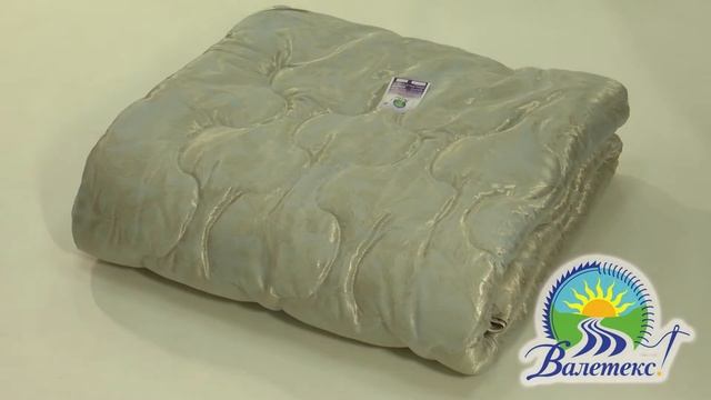 Ватное одеяло в бежевом атлас-сатине от Валетекс смотреть онлайн