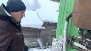 КОТЁЛ ЭКСТРЕМАЛЬНОГО ГОРЕНИЯ -50 мороза топка в 3 дня 1 раз жара ? на объекте
