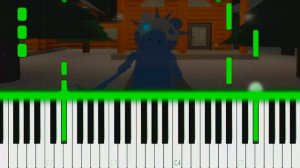 FROSTIGGY THEME SONG | PIGGY WINTER HOLIDAY EVENT - EASY Piano Tutorial