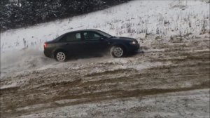 audi a4 b6 1.8t quattro snow & fun :)