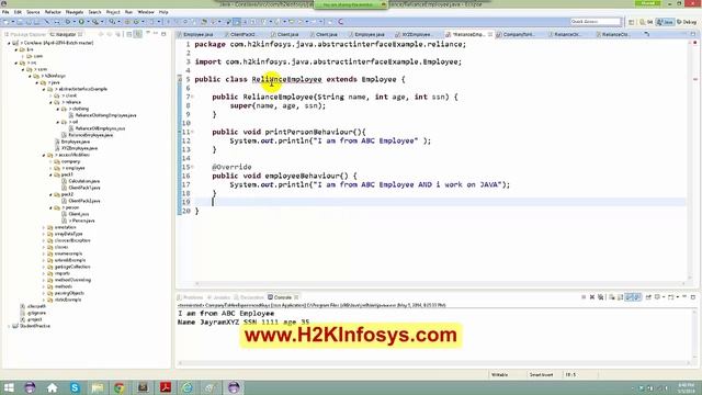Java/J2ee online tutorial | Abstract Protected Method  Part 2 Tutorial | Java Online Course