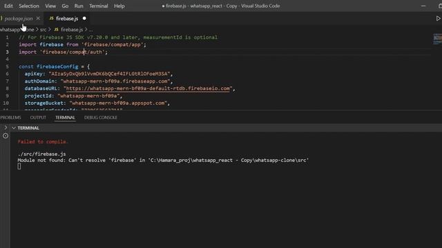 Fix 'firestore' is not a function & can't resolve 'firebase' module || firebase Error