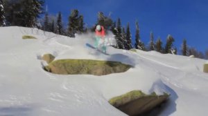 Завораживающее катание на сноуборде