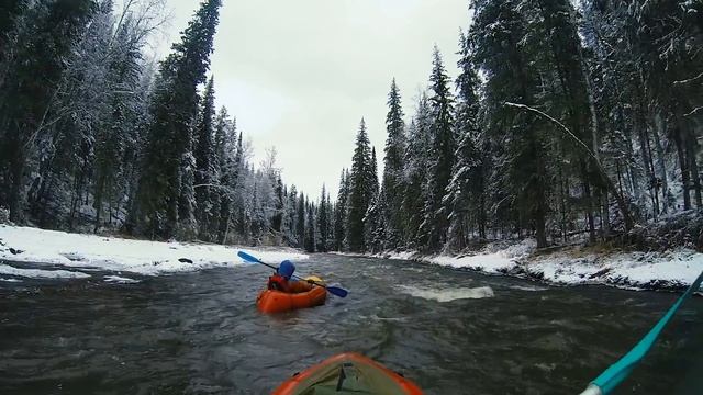 Снежная река Кача Packrafting in Siberia смотреть онлайн