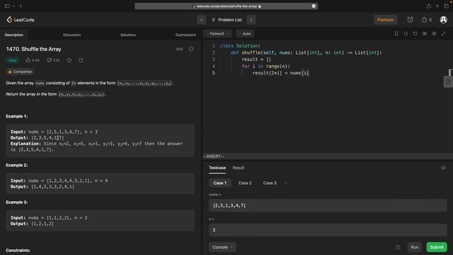 Short and sweet! – Shuffle the Array – Leetcode 1470 смотреть онлайн