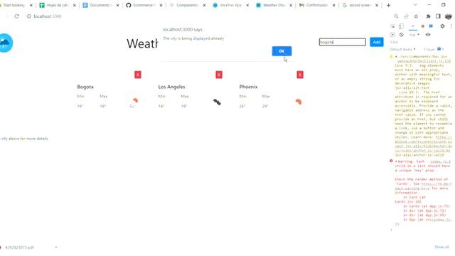 Weather App API React Node JS CSS HTML Bootstrap смотреть онлайн