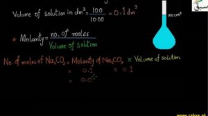 Prepare 100 cm3 of 0.1M Na2CO3 solution, Chemistry Lecture | Sabaq.pk