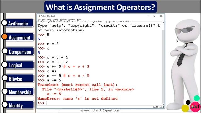 Assignment Operators  in Python | Python 3 Online Course (A to Z ) in Hindi #27
