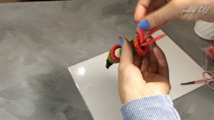 Новогодняя поделка из воздушного пластилина / Новогодние украшение-игрушка своими руками