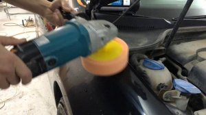 Как отполировать после покраски. Черный цвет. How to polish after painting.