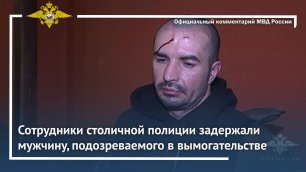 Ирина Волк: Сотрудники столичной полиции задержали мужчину, подозреваемого в вымогательстве