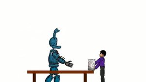 олд бонни и охранник