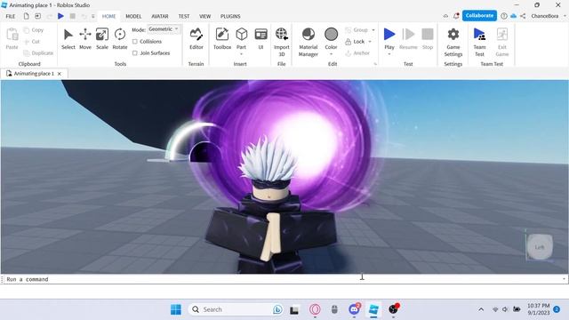 Gojo Hollow Purple Roblox Animation смотреть онлайн