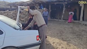 Visiting the nomadic family. A party in the nomads of Iran