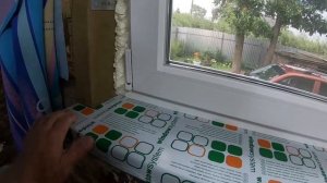 ВСТАВЛЯЮ ПОДОКОННИКИ.