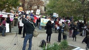 David Braun from New Yorkers Against Fracking @ NYDEC Fracking Protest