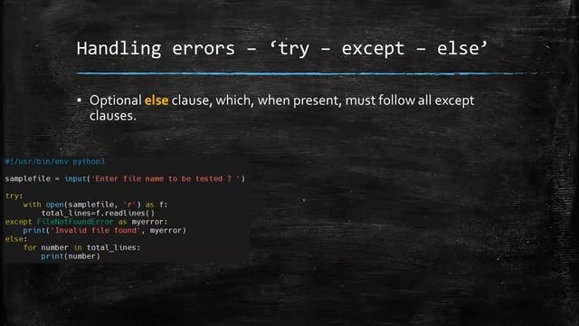 Python for System Administration - Error Handling