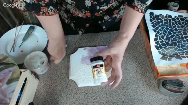 Имитация мозаики фацетным лаком Наталья Большакова Университет Декупажа
