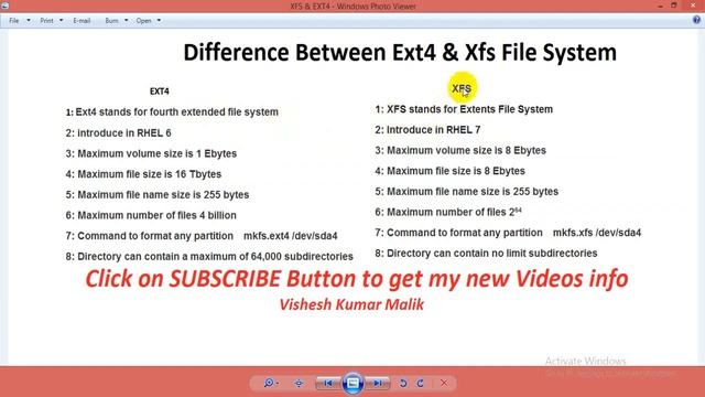 Difference Between Ext4 and XFS Filesystem in Linux, Video No - 2