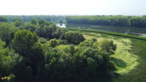 С высоты птичьего полета река Самара, район Кировского моста  Видео снято с DJI mini 2