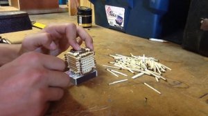 Как сделать домик из спичек, часть 2