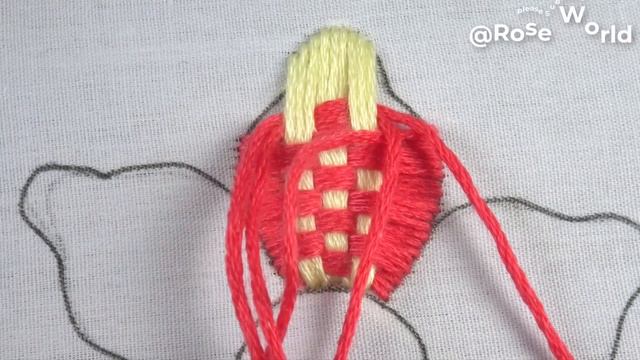 Hand Embroidery needle knitting stitch variation simply gorgeous flower design
