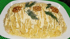 Салат копченая Курица, Ананас, Сыр