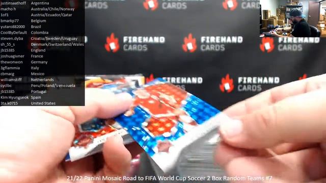 10/9/2022 21/22 Panini Mosaic Road to FIFA World Cup Soccer 2 Box Random Teams #7 смотреть онлайн