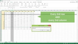 Easily select alternate rows, columns, or checkerboard pattern throughout large Excel ranges