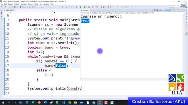 Estructura While - Determinar si un numero es primo o no - contar numero primos en JAVA - PARTE 2/2 смотреть онлайн