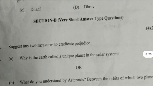 class 6 social science annual question paper 2024 / morning shift/ 11 march 2024 / sst paper class