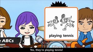 13 'What are they doing ' Song  Present continuous   English on Tour