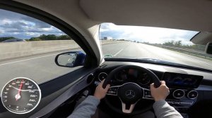 Mercedes C200d 160 HP W205 POV | Is It FAST ENOUGH? AUTOBAHN Acceleration TOP SPEED