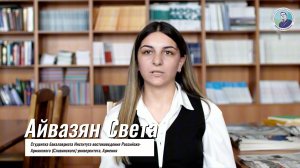 Юный народный дипломат #7. Айвазян Света Корюновна. Армения.