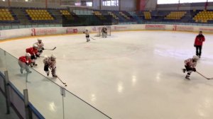 26.02.2022 Товарищеская игра хоккей (тренировка). СОКОЛ-2011 + видеоповторы голов.