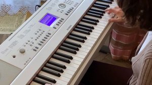 Песня Сиреневый туман на синтезаторе