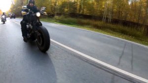 Harley Davidson с ручным переключением передач.