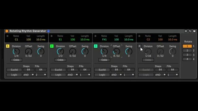 Ableton - Rotating Rhythm Generator - CREATE. GROOVES. HERE. смотреть онлайн