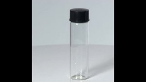 1/4 oz (7.5ml) Clear Glass Vials with Black Phenolic Cone-Lined Caps-GL3