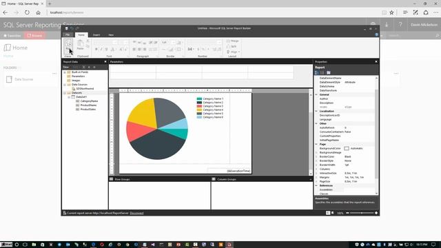 SSRS Report Builder Tutorial: Using the Chart Wizard смотреть онлайн